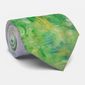 グリーンメドウbyルノアール印象派絵画の ネクタイ (ロール)