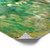 グリーンメドウbyルノアール印象派絵画の ポスター (角)