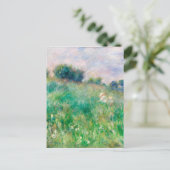 グリーンメドウbyルノアール印象派絵画の ポストカード (スタンド正面)