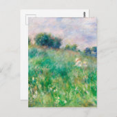 グリーンメドウbyルノアール印象派絵画の ポストカード (正面/裏面)