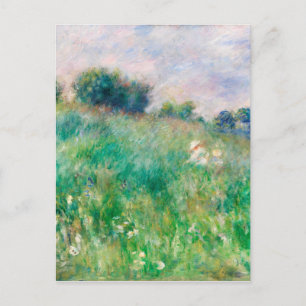 グリーンメドウbyルノアール印象派絵画の ポストカード