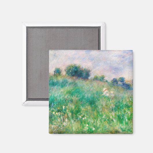 グリーンメドウbyルノアール印象派絵画の マグネット (正面/裏面)