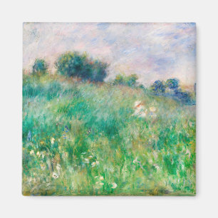 グリーンメドウbyルノアール印象派絵画の マグネット