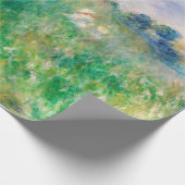 グリーンメドウbyルノアール印象派絵画の ラッピングペーパー (角)