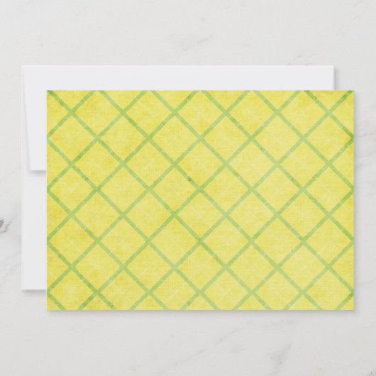 グリーンメドレー5x7招待状 招待状 (裏面)