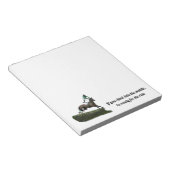 グリーンメモ帳でジョッキーをジャンプ ノートパッド (アングル)