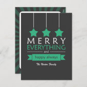 グリーンメリーオールホリデー シーズンポストカード (正面/裏面)