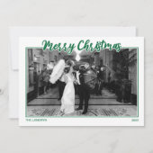 グリーンメリークリスマスカード シーズンカード (正面)