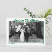 グリーンメリークリスマスカード シーズンカード (スタンド正面)