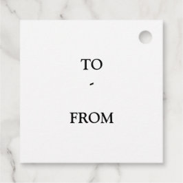 グリーンメリークリスマスシンプルメッセージカード フェイバータグ