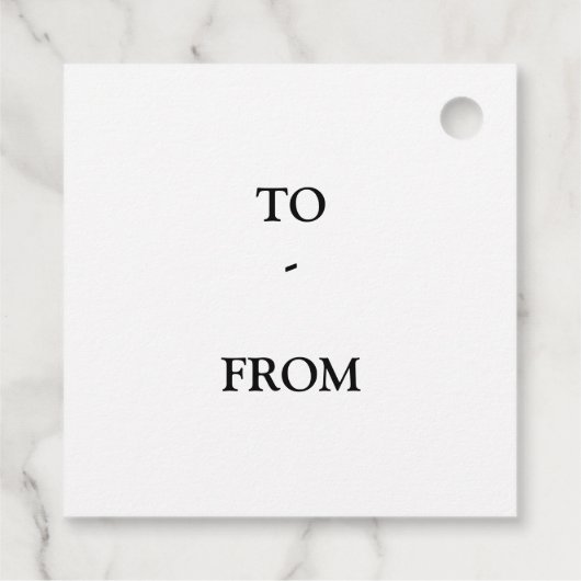 グリーンメリークリスマスシンプルメッセージカード フェイバータグ (裏面)