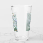 グリーンメリークリスマススノーフレーク タンブラーグラス (左)