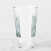 グリーンメリークリスマススノーフレーク タンブラーグラス (右)