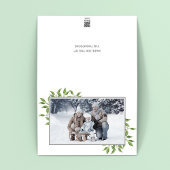 グリーンメリークリスマスボタニカルワンフォト シーズンカード