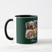 グリーンメリークリスマス10フォトコラージュ マグカップ (左)