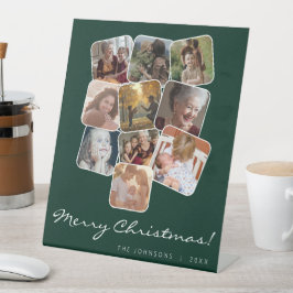グリーンメリークリスマス10フォトコラージュ 台座サイン
