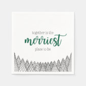 グリーンメリープレスへナプキンス スタンダードカクテルナプキン (正面)