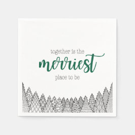 グリーンメリープレスへナプキンス スタンダードカクテルナプキン