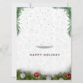 グリーンメリーモダンクリスマス シーズンカード (裏面)