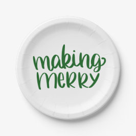 グリーンメリー紙プレート ペーパープレート