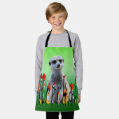 グリーンメルカート、キッズフルプリントエプロン エプロン (着用した状態)