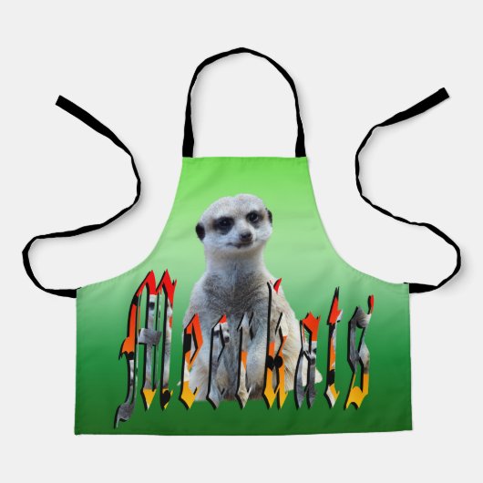 グリーンメルカート、キッズフルプリントエプロン エプロン (正面)