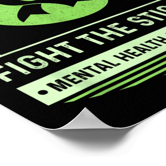 グリーンメンタルヘルス認識度月スティグと戦う ポスター (角)