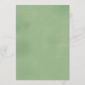 グリーンメ結婚式のスケジュール 歓迎の手紙 プログラム (裏面)