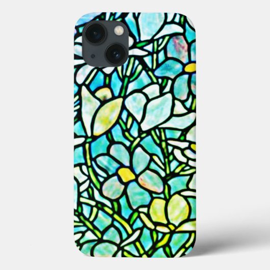 グリーンモザイクフラワータイル Case-Mate iPhoneケース (裏面)