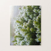 グリーンモス美霜の降りたしい秋の植物マクロ ジグソーパズル (縦)
