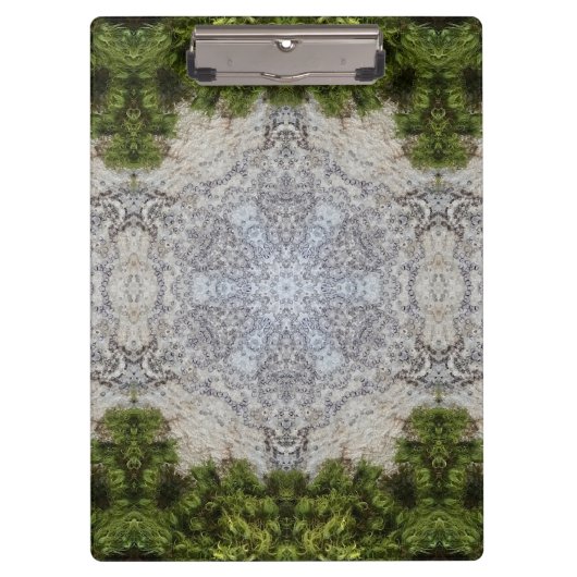 グリーンモス&アース自然アート クリップボード (正面)