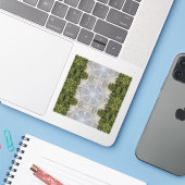 グリーンモス&アース自然アート シール (ノートパソコンとiPhone)