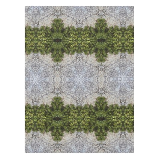 グリーンモス&アース自然アート テーブルクロス (正面)