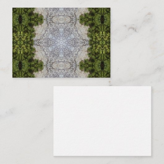 グリーンモス&アース自然アート ノートカード (正面/裏面)