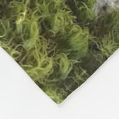 グリーンモス&アース自然アート フリースブランケット (角)