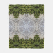 グリーンモス&自然アースアート フリースブランケット (正面)