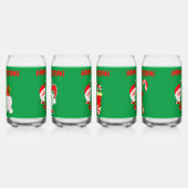 グリーンモダンのメリークリスマス | ガラス缶 (左)