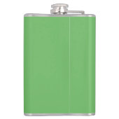 グリーンモダンアイリッシュシャムロック フラスク (裏面)