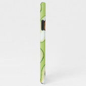 グリーンモダンアボカドおもしろい引用文 iPhoneケース (右側)