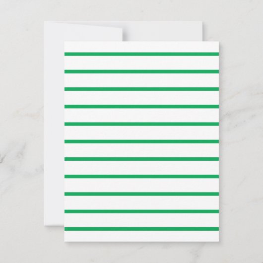 グリーンモダンエレガント名前をカスタムするとビジネス ノートカード (裏面)