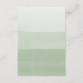 グリーンモダンエンク結婚ロージャカード エンクロージャーカード (裏面)