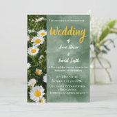 グリーンモダンカトリック結婚式招待状 招待状 (スタンド正面)