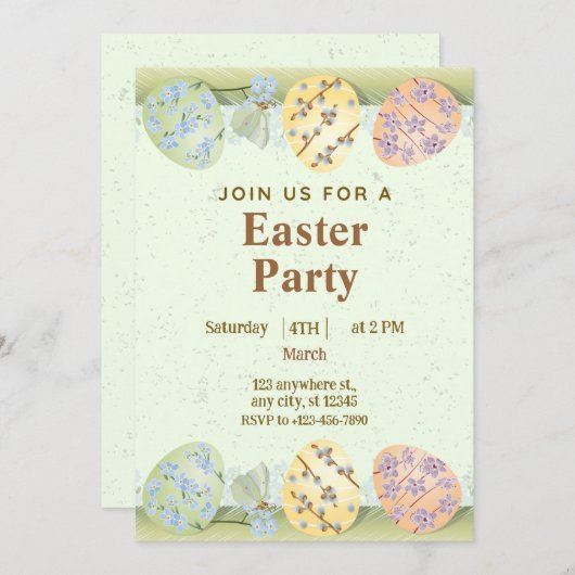 グリーンモダンクリエイティブエステエレガントィック シーズンカード (正面/裏面)