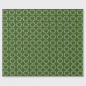グリーンモダンクリスマスラッピング紙 ラッピングペーパー (フラット)
