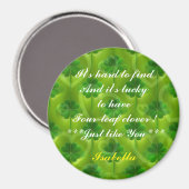 グリーンモダンクローバー4リストコレクション マグネット (正面/裏面)