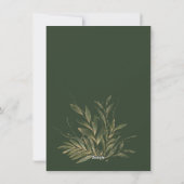 グリーンモダングリッタークリスマス シーズンカード (裏面)