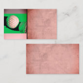 グリーンモダンゴルフボール名刺テンプレート 名刺 (正面/裏面)