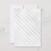 グリーンモダンシルバー風船グラムグリッター誕生日 サンキューカード (裏面)