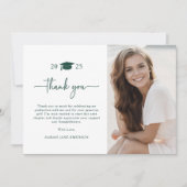 グリーンモダンシンプルサンキューカード サンキューカード (正面)