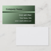 グリーンモダンシンプルストライプ 名刺 (正面/裏面)